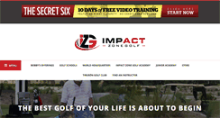 Desktop Screenshot of impactzonegolf.com