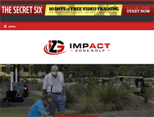 Tablet Screenshot of impactzonegolf.com